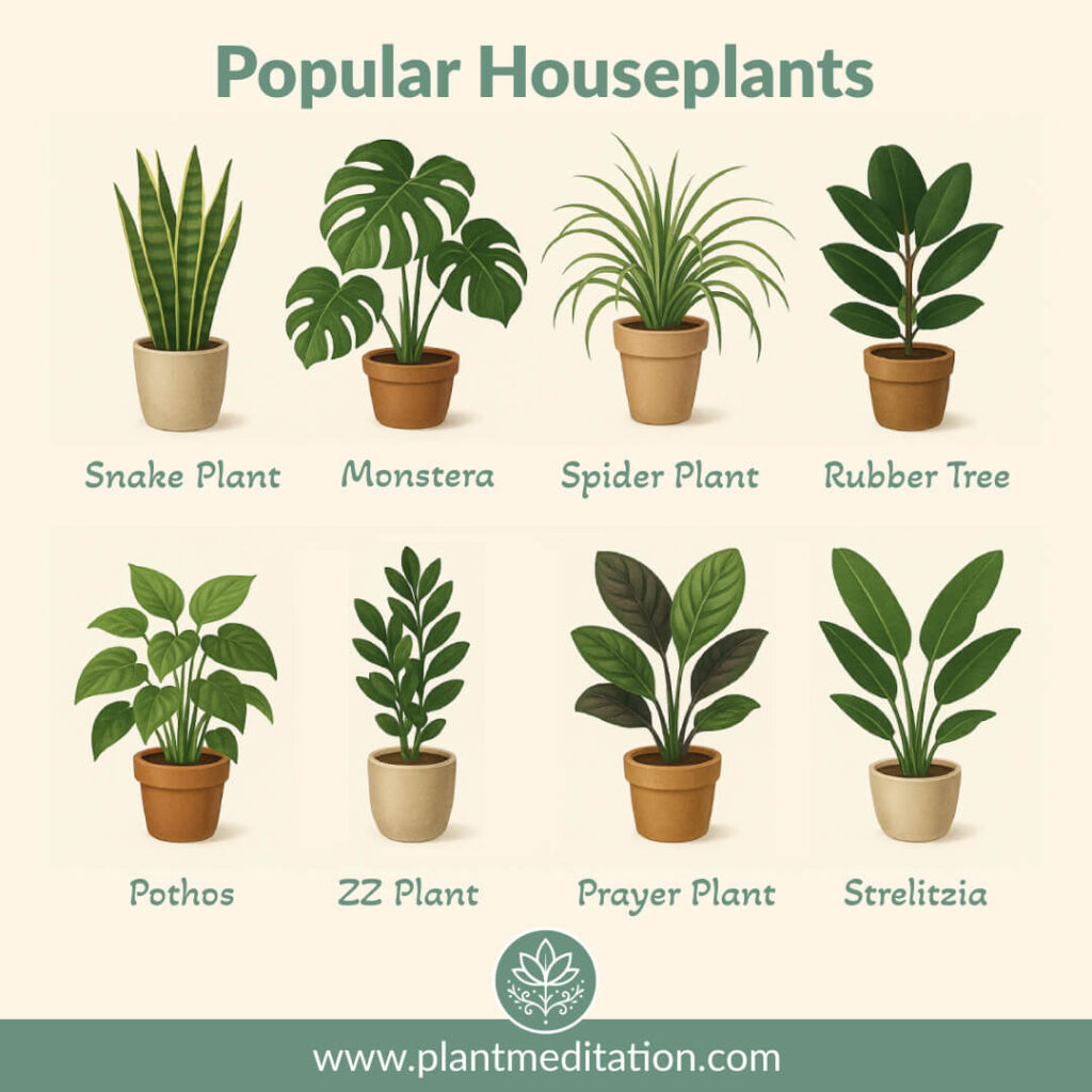 Popular Houseplants Infographic